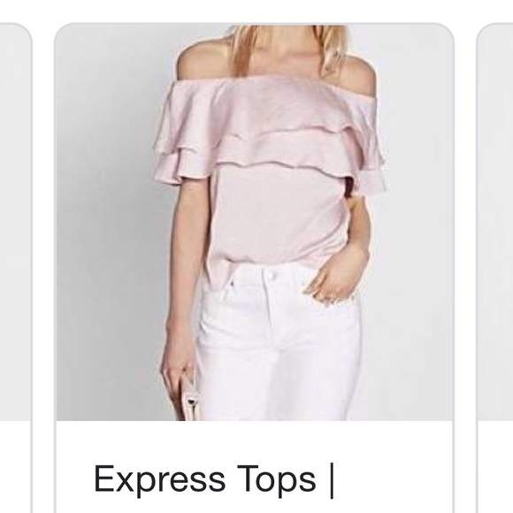 Express Tops - Express Satin Ruffle Top